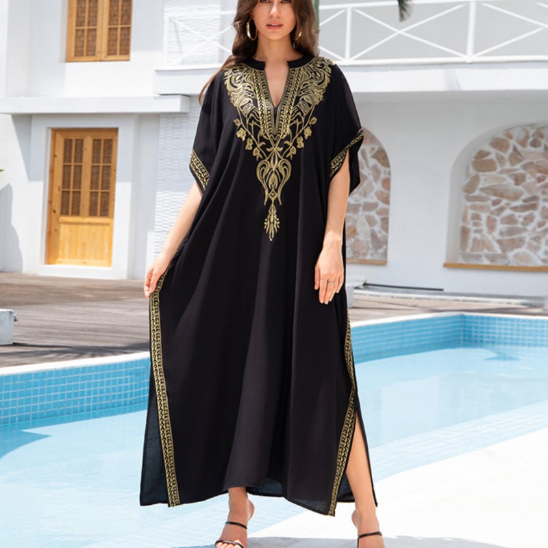 Boho Dress Women's Fashion Cot - Boho Summer Beach Maxi Dress 评论和价格