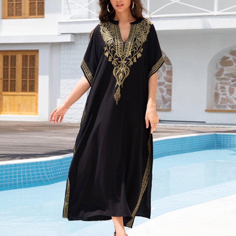 Boho Dress Women's Fashion Cot - Boho Summer Beach Maxi Dress 评论和价格