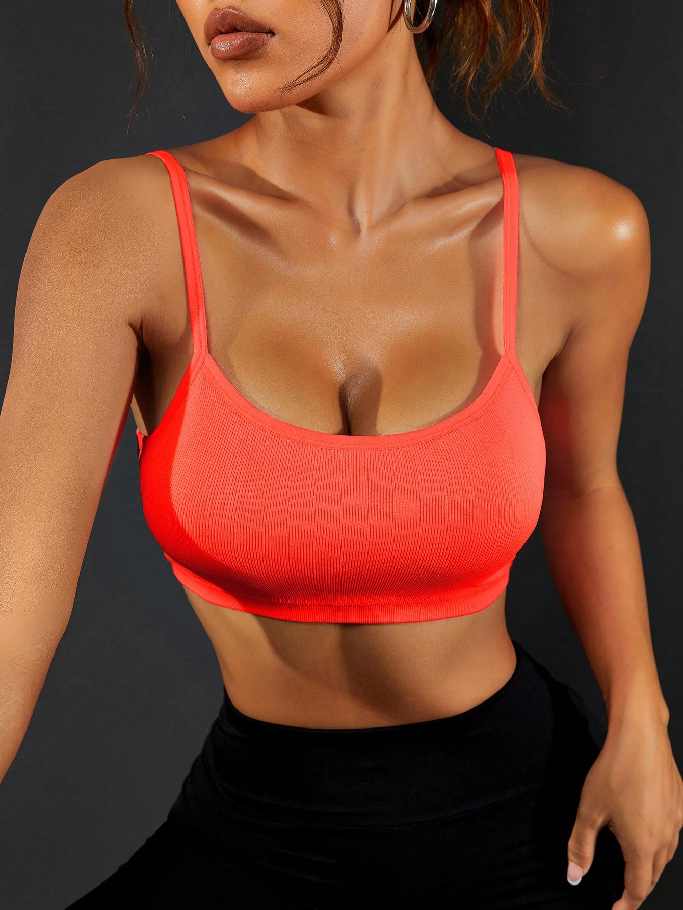 Women Ribbed Thin Strap Sports - Seamless Ribbed Workout Tank Top 评论和价格