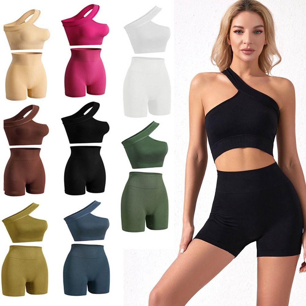 2Pcs Reusable Seamless Women W - Seamless Ribbed Workout Tank Top 评论和价格