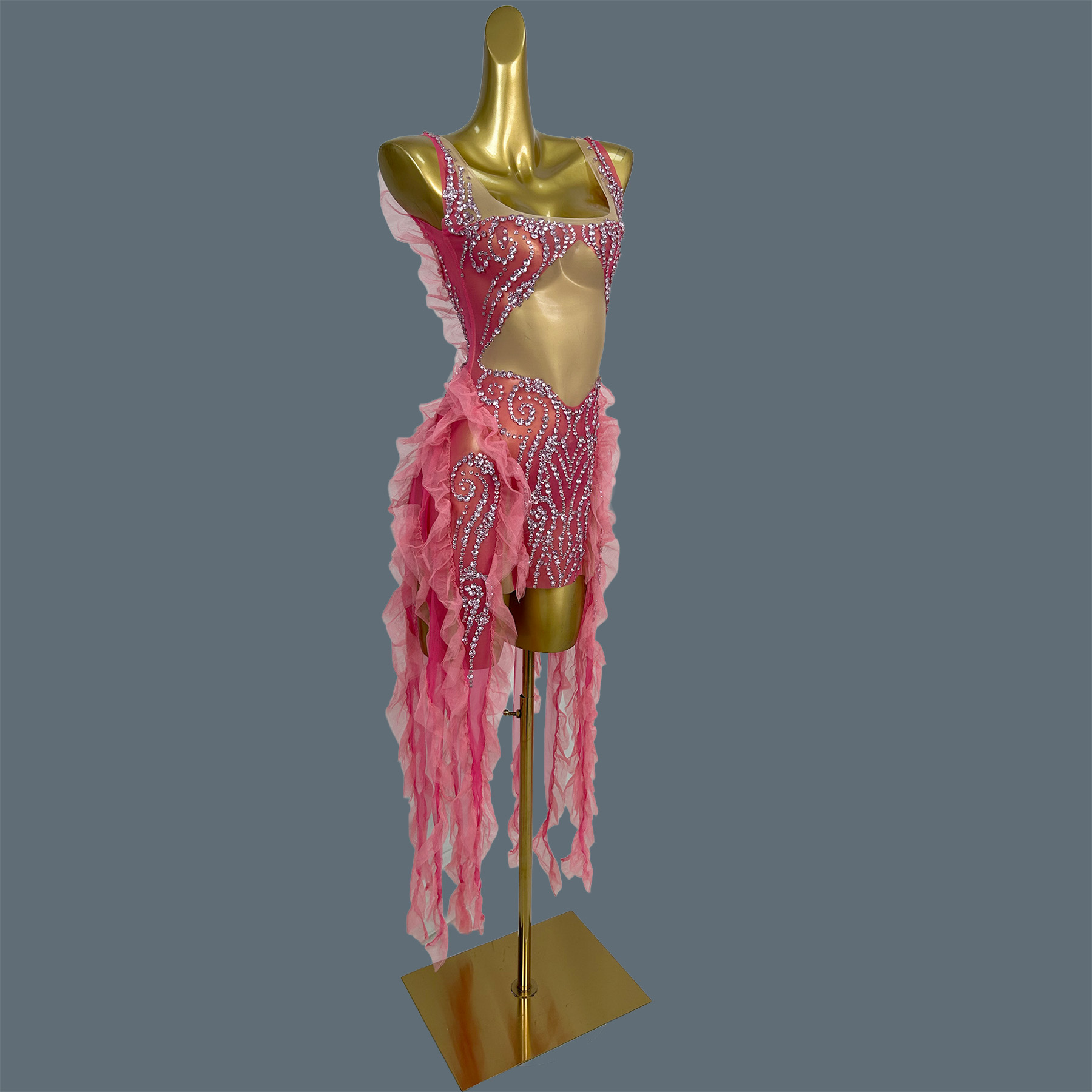 Fashion Sparkly Crystal Rhines - Sparkly Rhinestone Club Party Dress 评论和价格