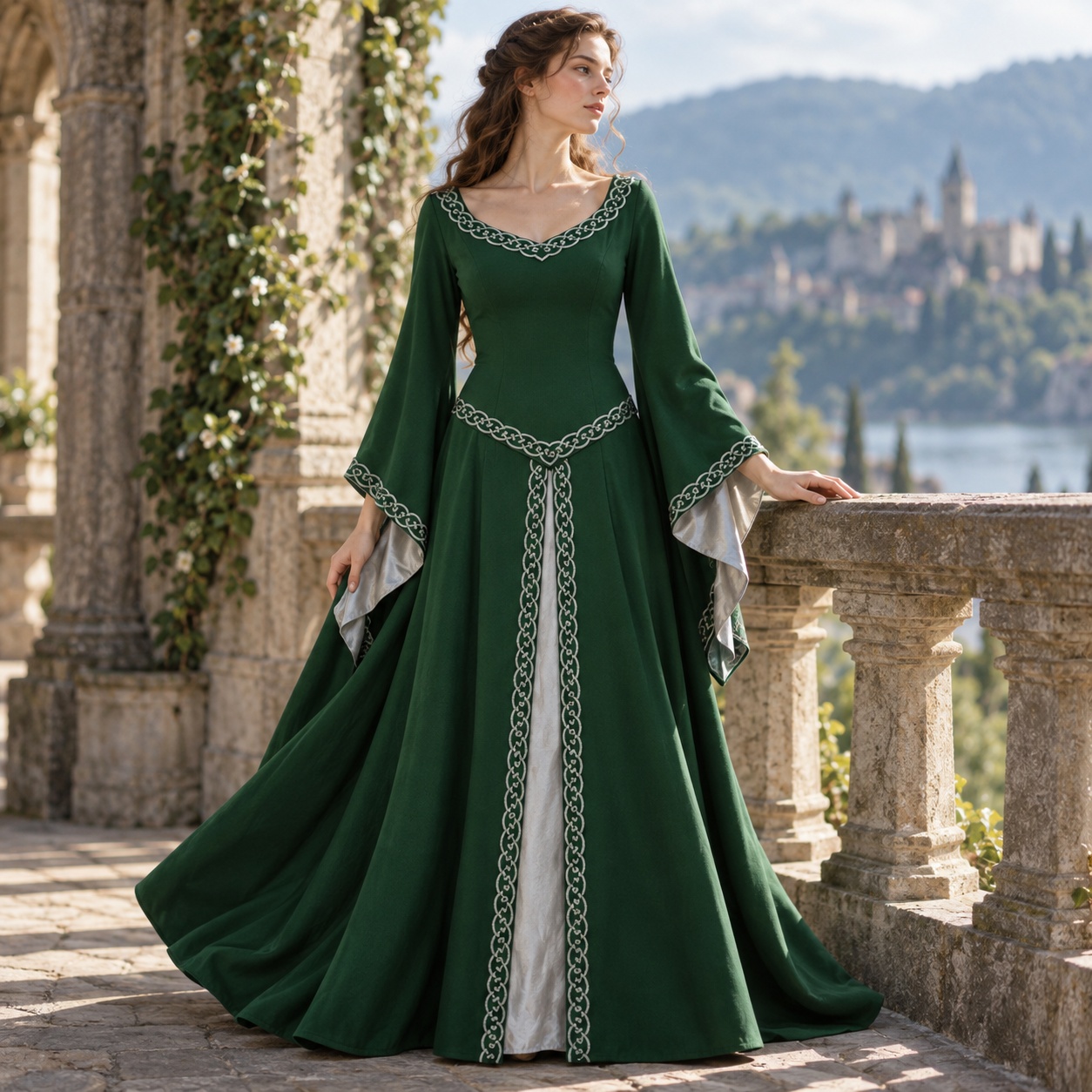 Long Sleeve Round Neck Mid Len - Dresses 评论和价格