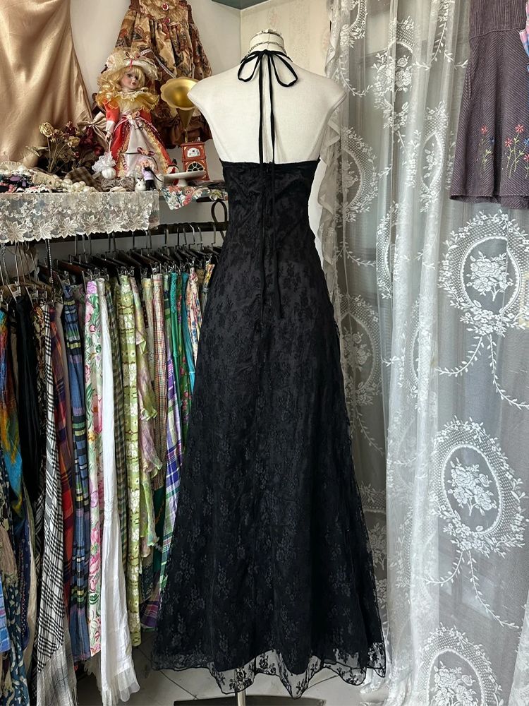 Y2k Vintage Halter Sleeveless  - Y2K Backless Halter Mini Dress 评论和价格
