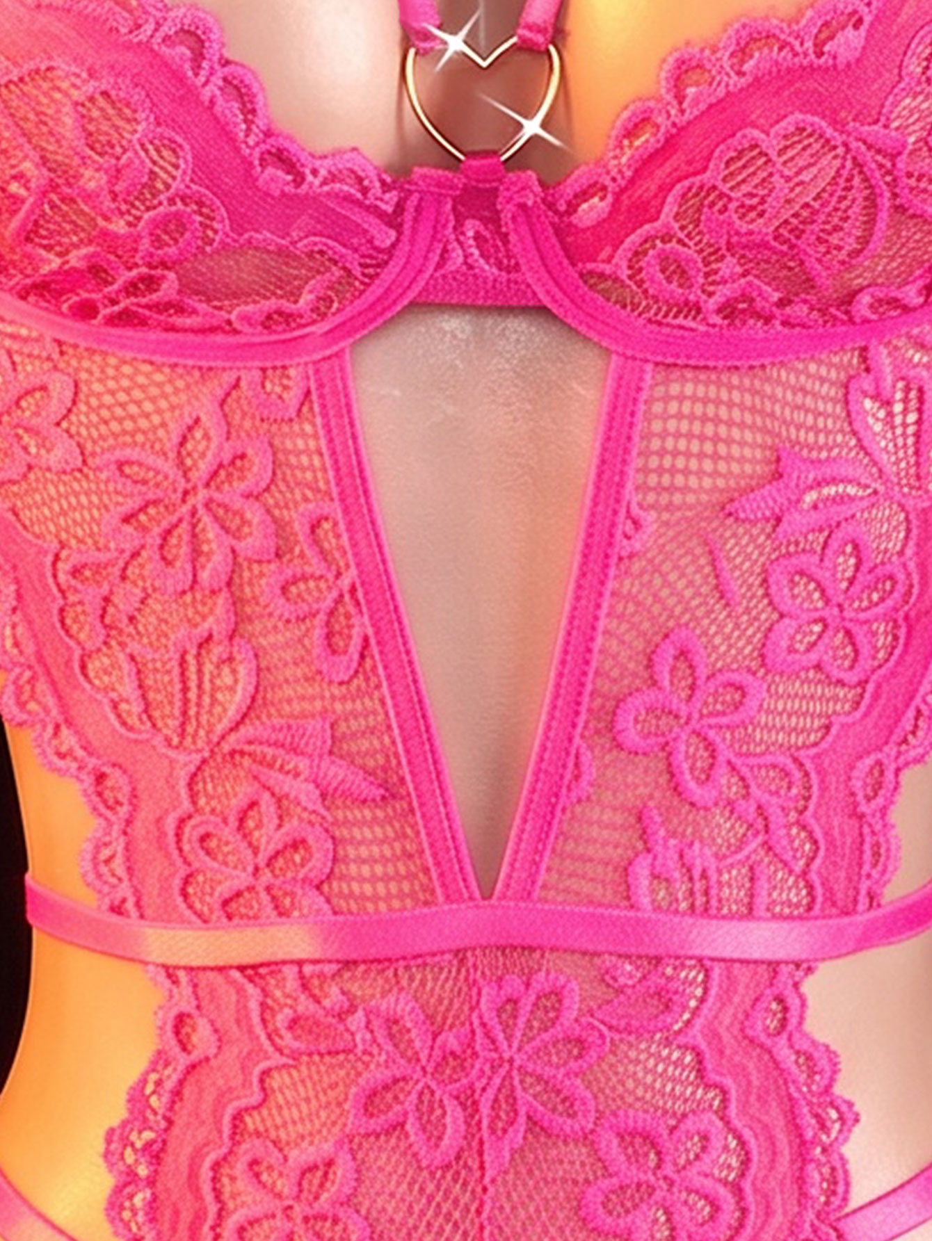 One-piece Hollow Transparent L - Lingerie 评论和价格
