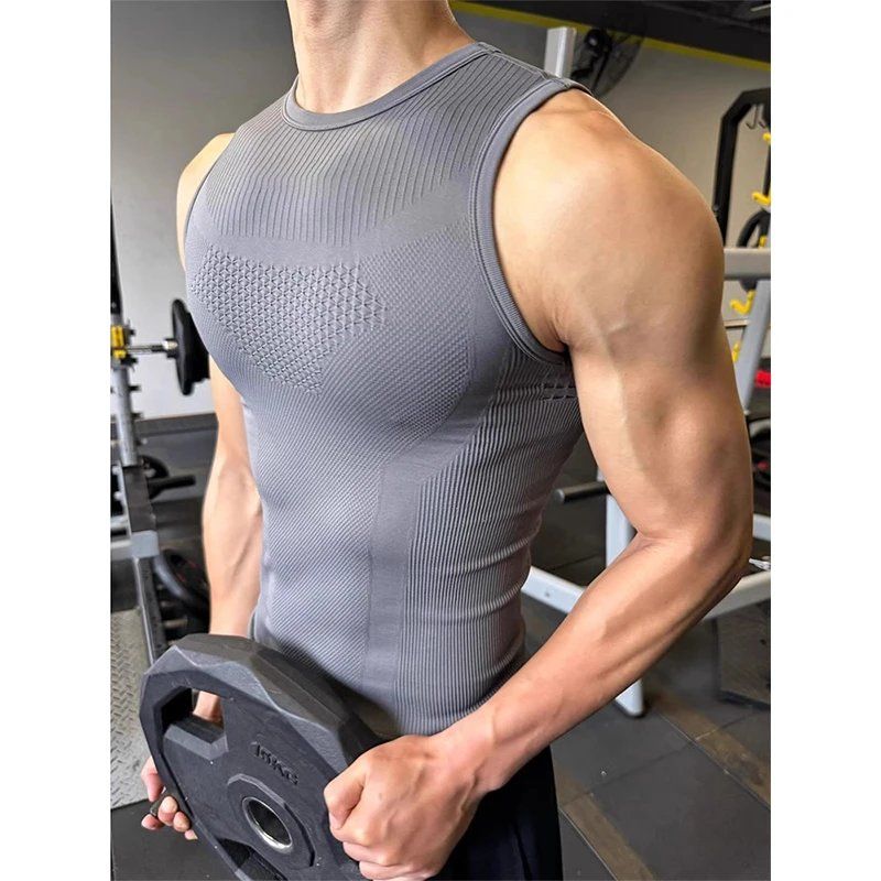 Men's Seamless Ribbed Fitness  - Seamless Ribbed Workout Tank Top 评论和价格