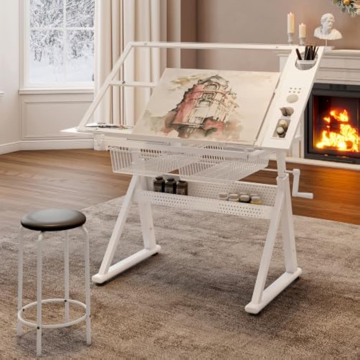 Adjustable Drafting Desk with  - Tops 评论和价格