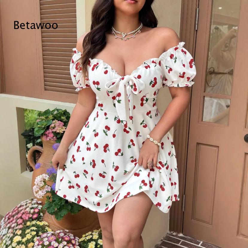 Women's Off Shoulder Floral Pr - Off Shoulder Puff Sleeve Sundress 评论和价格