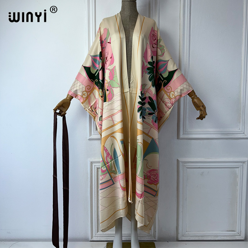 WINYI Summer Print Middle East - Boho Summer Beach Maxi Dress 评论和价格