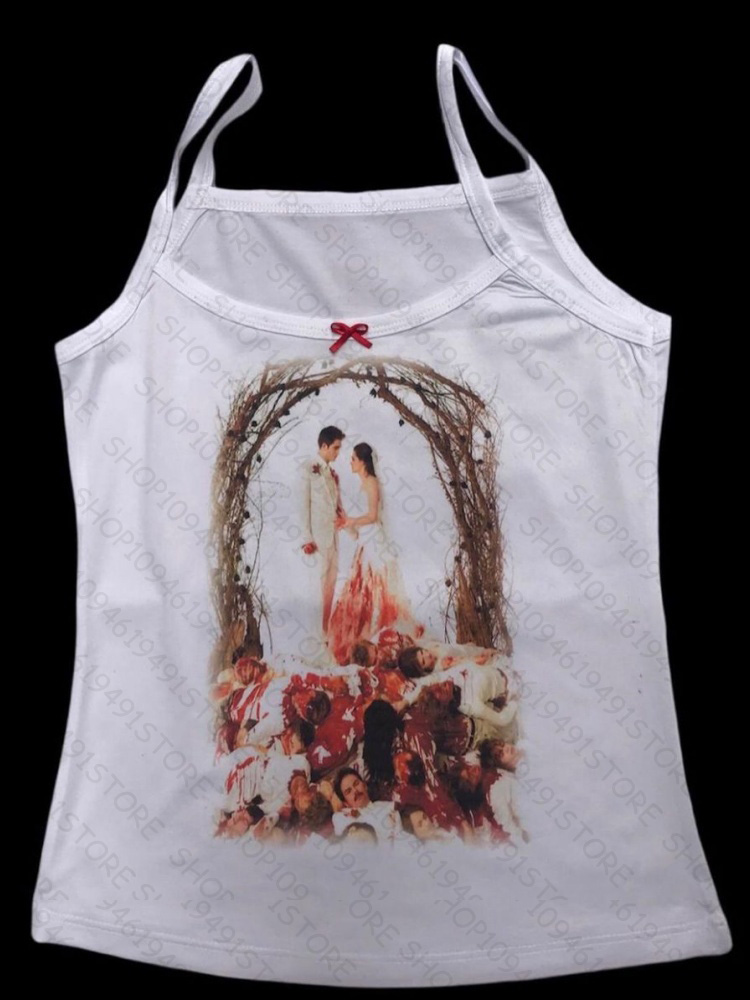 Anime Graphics Camisole Grunge - Y2K Graphic Baby Tee Crop 评论和价格