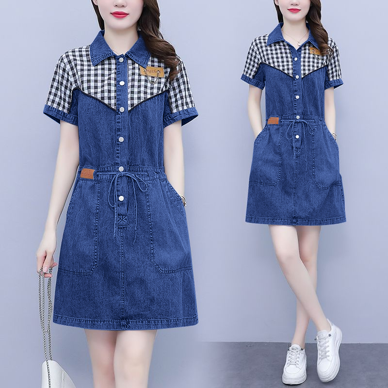 plus Size Women's Fashion Shir - Korean Style A Line Shirt Dress 评论和价格