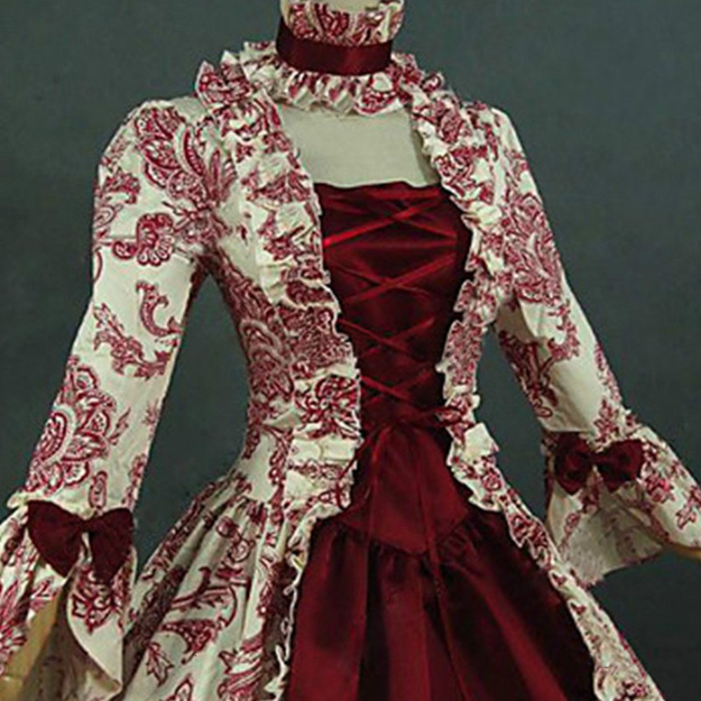 Printed Long Sleeve High Waist - Dresses 评论和价格
