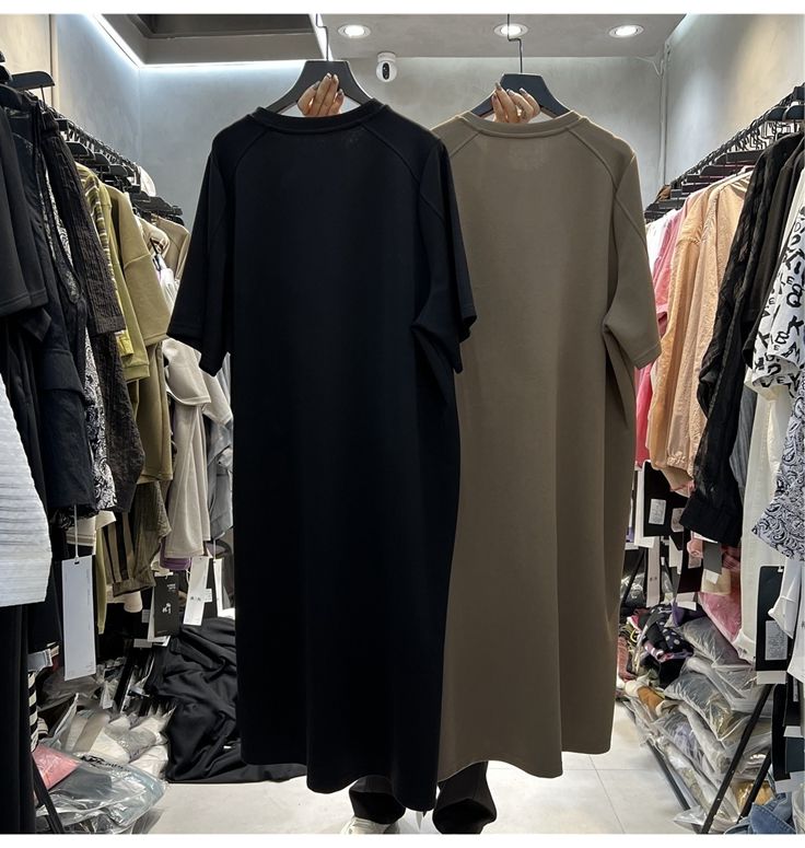 plus Size Women's Loose Short  - Korean Style A Line Shirt Dress 评论和价格